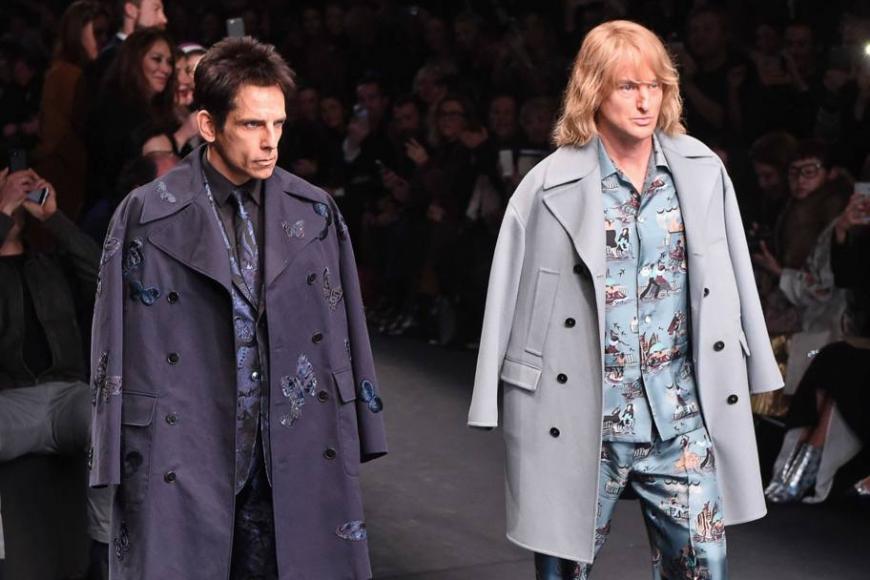 Ben Stiller e Owen Wilson in vetrina da Valentino a Roma