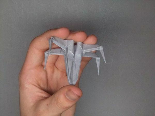 X-wing con la tecnica degli Origami