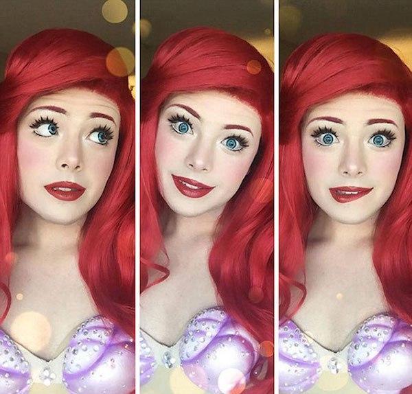 principesse Disney realizzate da un uomo