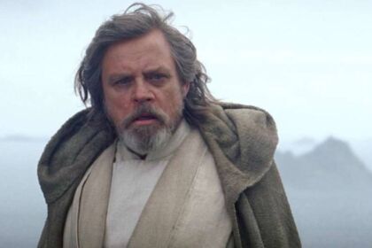 Luke Skywalker sul set di Star Wars