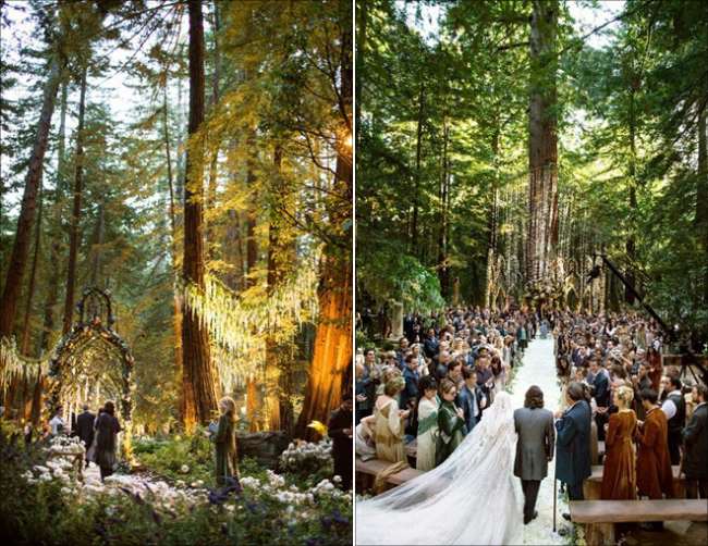 Alcuni scatti tratti dal matrimonio di Sean Parker