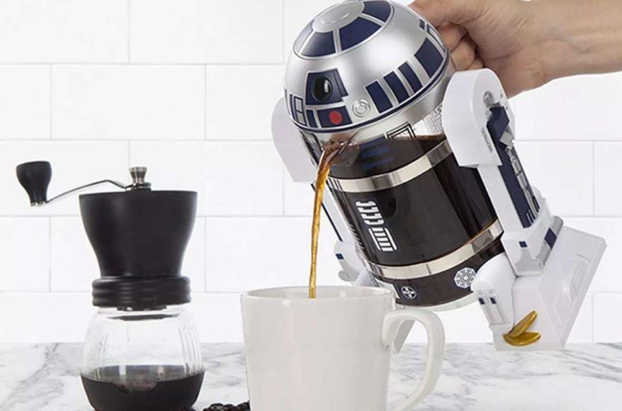 caffettiera a forma di R2-D2
