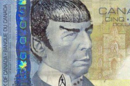 disegnare Spock sui cinque dollari