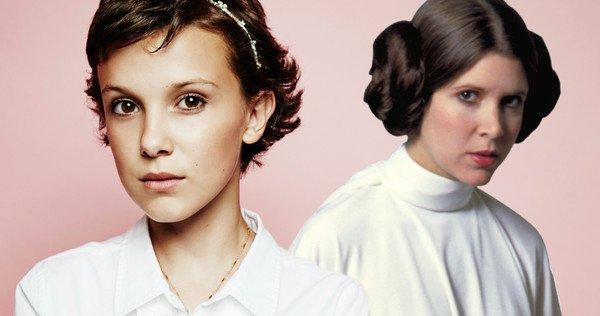 Millie Bobby Brown giovane principessa Leia in Star Wars