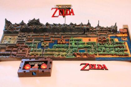 mappa di The Legend of Zelda stampata in 3D