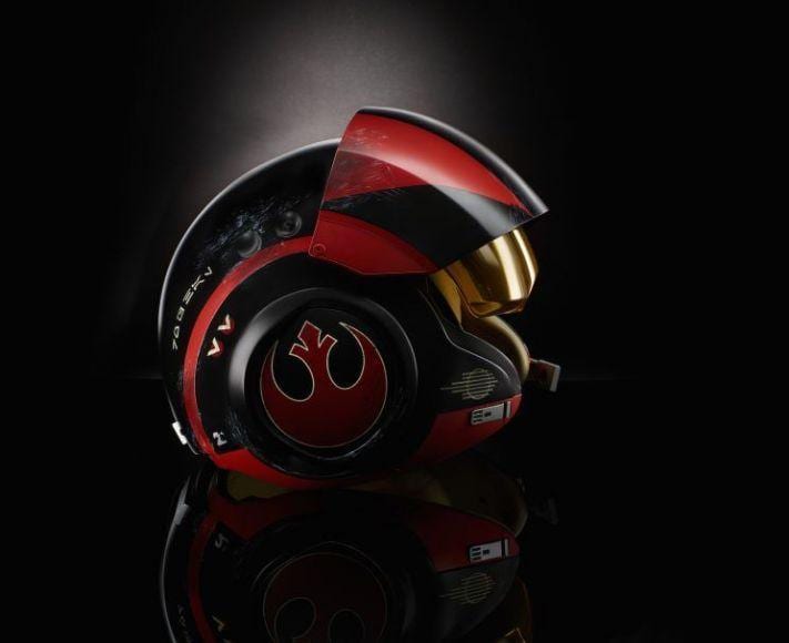 casco da pilota di Poe Dameron