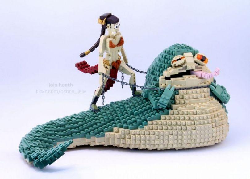 Principessa Leia vs Jabba the Hutt, in versione LEGO!