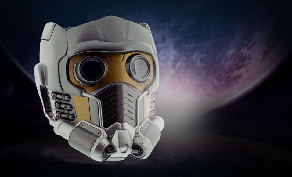 replica del casco di Star Lord di Guardiani della Galassia