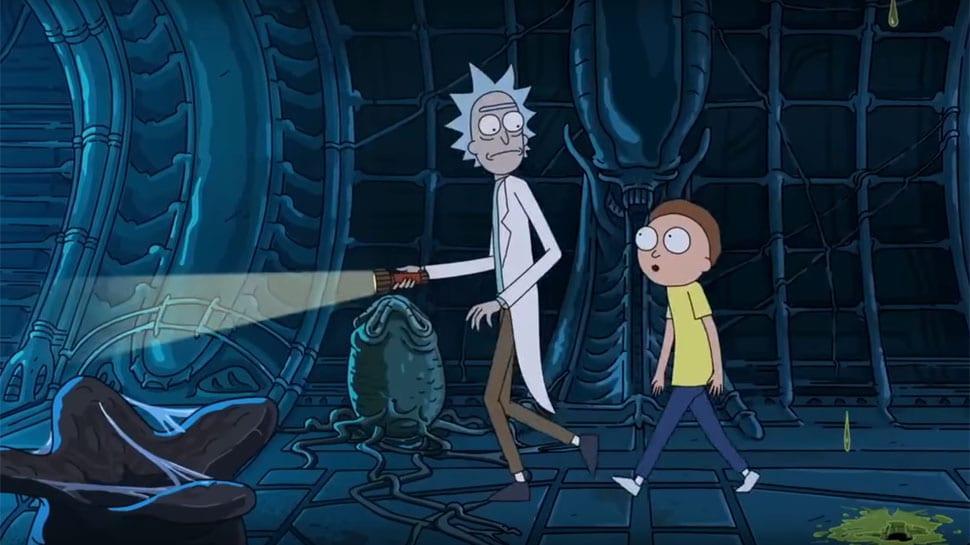 Rick e Morty esplorano Alien Covenant