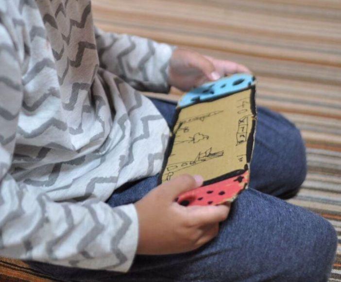 nintendo switch di cartone