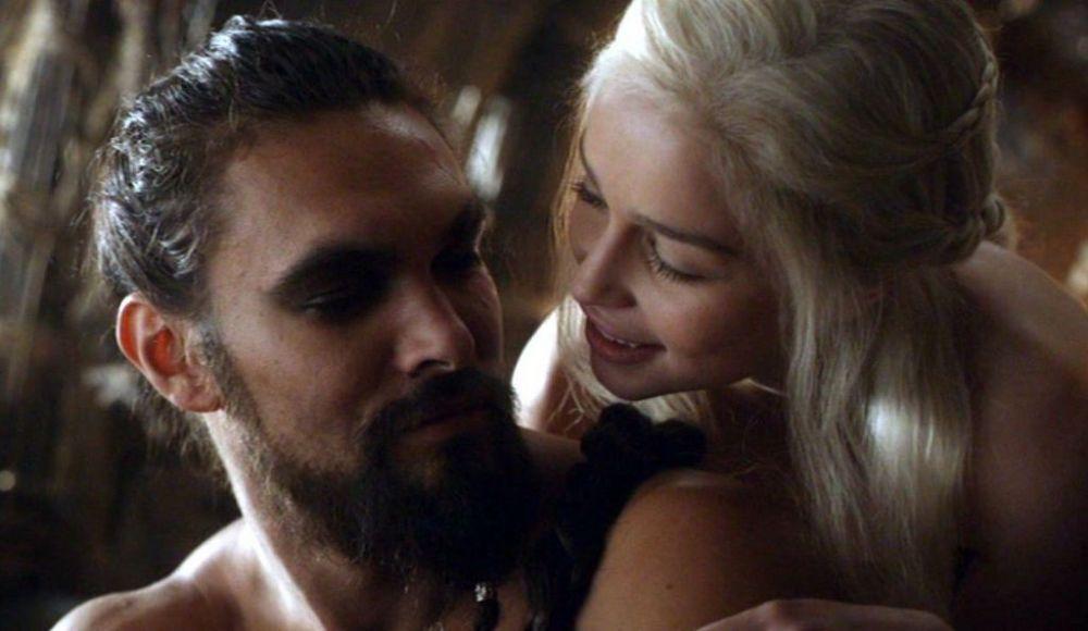 Emilia Clarke e Jason Momoa