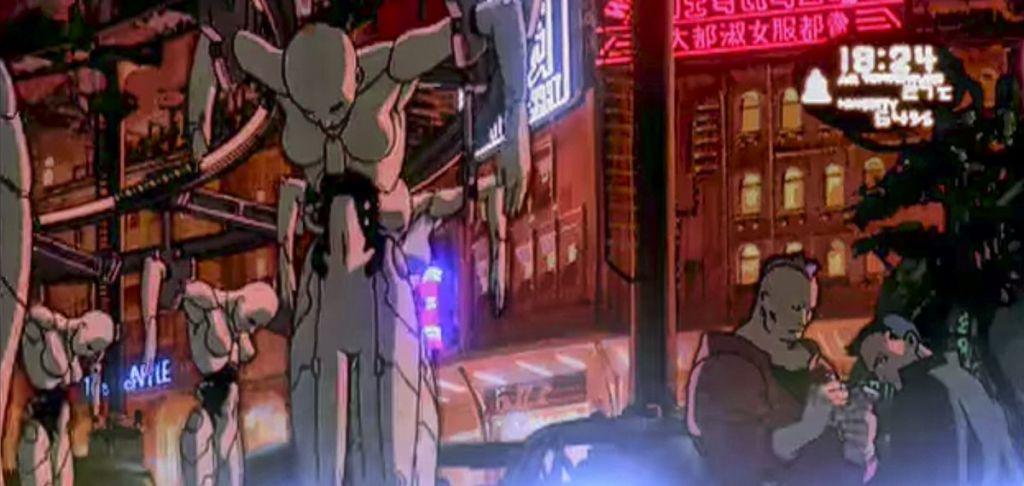 cyberpunk di Ghost in the Shell