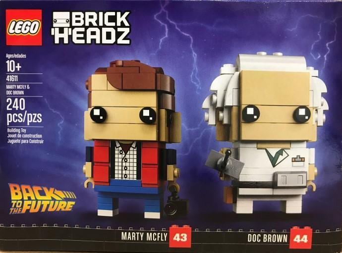 LEGO BrickHeadz di Marty e Doc di Ritorno al Futuro