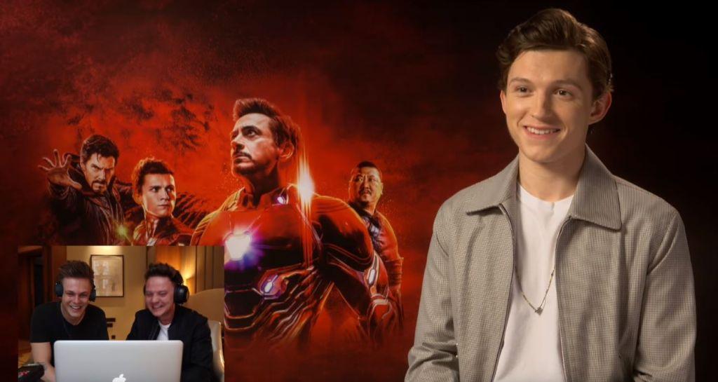 Tom Holland scherzo Avengers