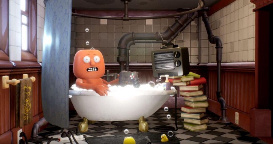 Tizio in una vasca Trover Saves the universe