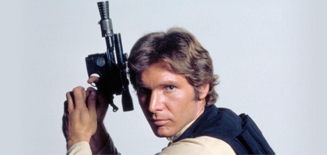 blaster di han solo star wars