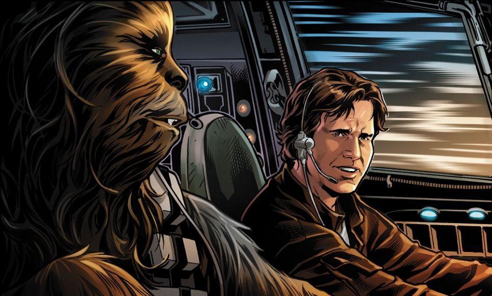han solo e chewbacca cover