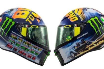 nuovo casco di Valentino Rossi