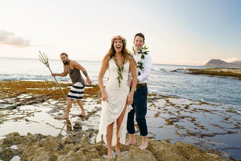 Jason Momoa Matrimonio Photobomber