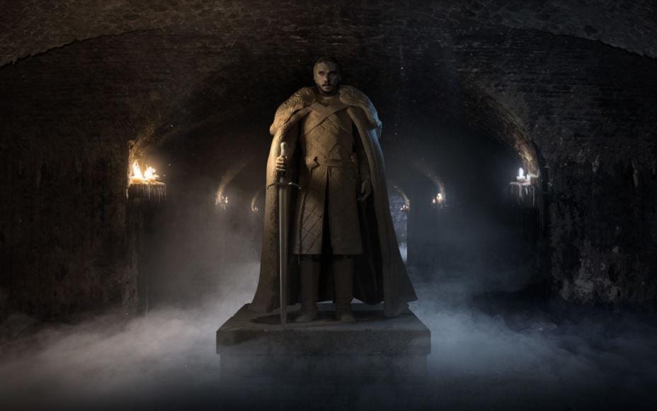 Statua Jon Snow Game of Thrones 8