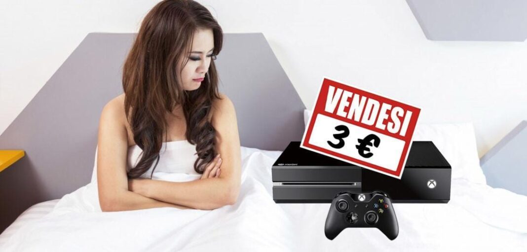 ragazza tradita vende xbox 3 euro