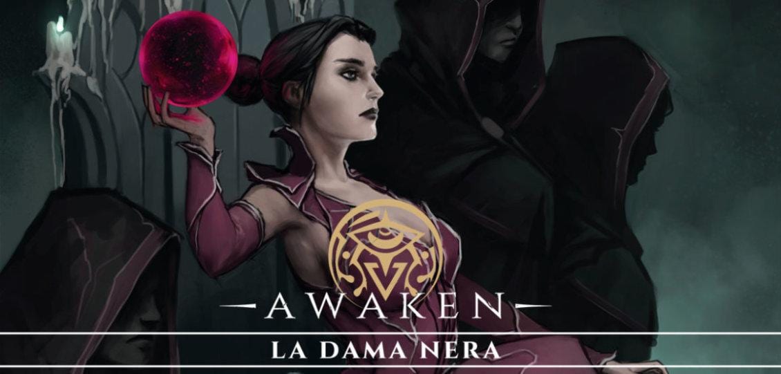 awaken la dama nera