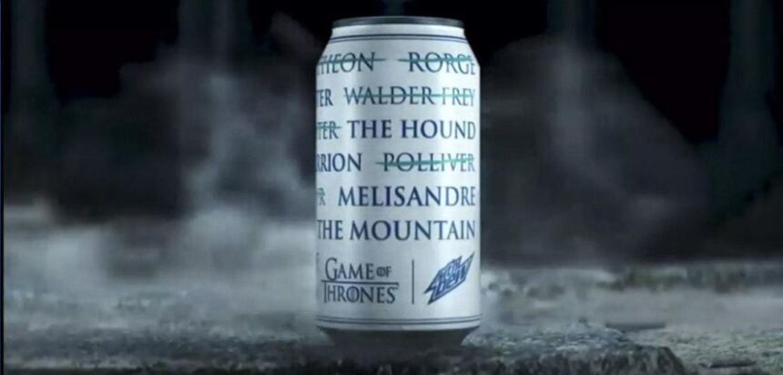 mountain dew game of thrones