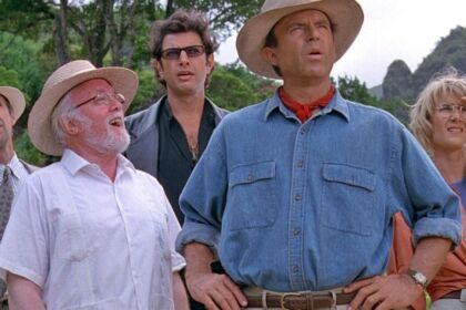 Jeff Goldblum, Sam Neill e Laura Dern Jurassic Park
