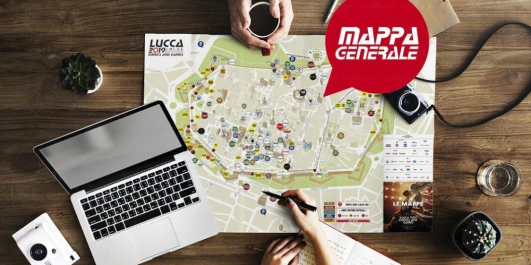 mappa lucca comics 2019