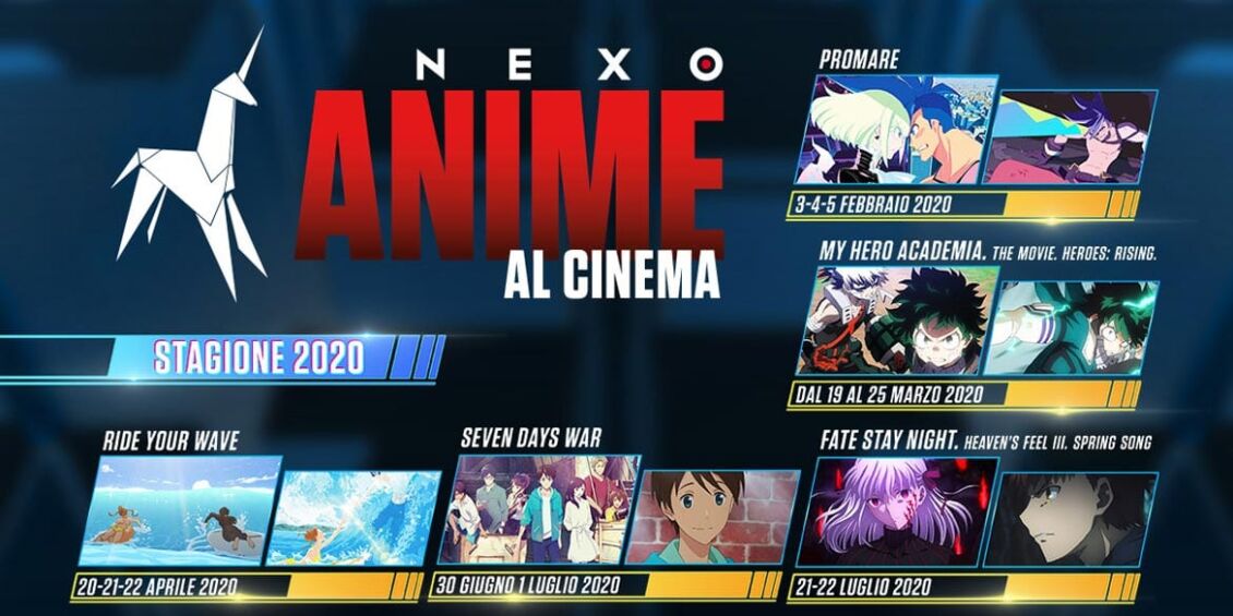 anime al cinema 2020 nexo digital