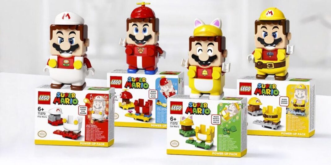 super mario lego power up