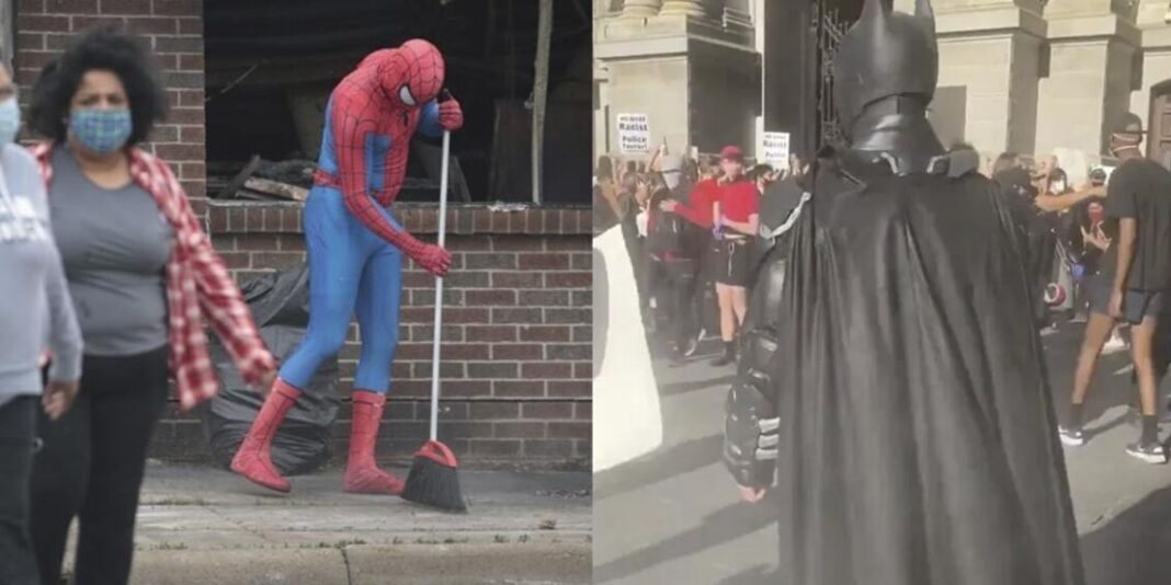 Batman Spider-Man Black Lives Matter