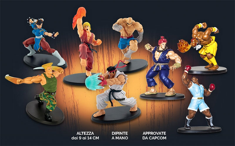 statuine 3d street fighter de agostini capcom