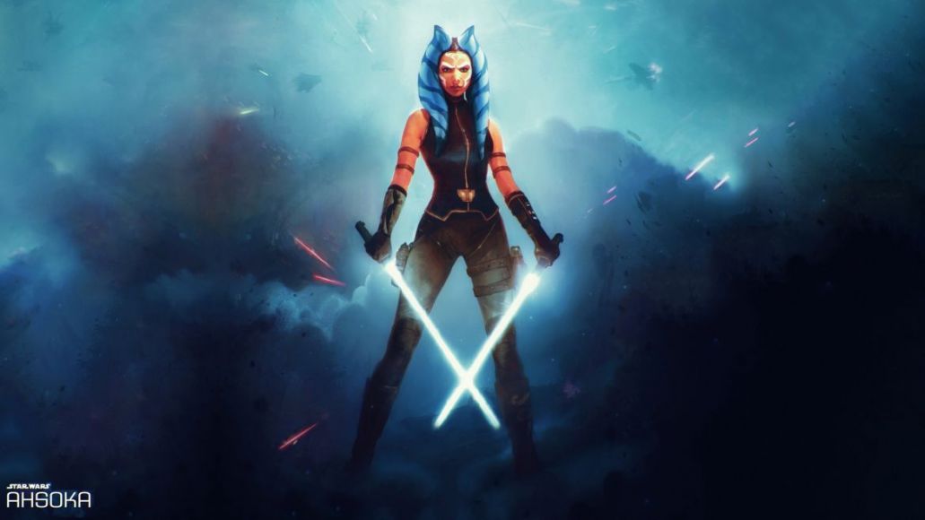 ahsoka spade laser bianche