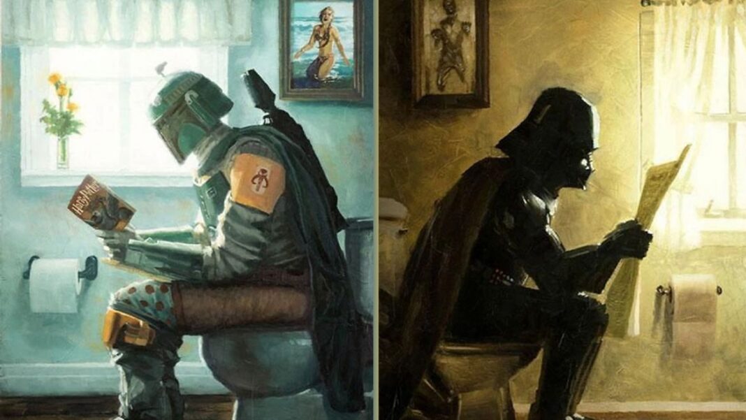 star wars stampe bagno
