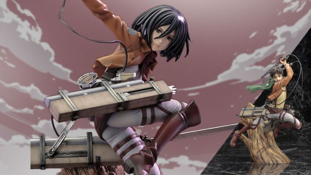 attacco giganti mikasa eren