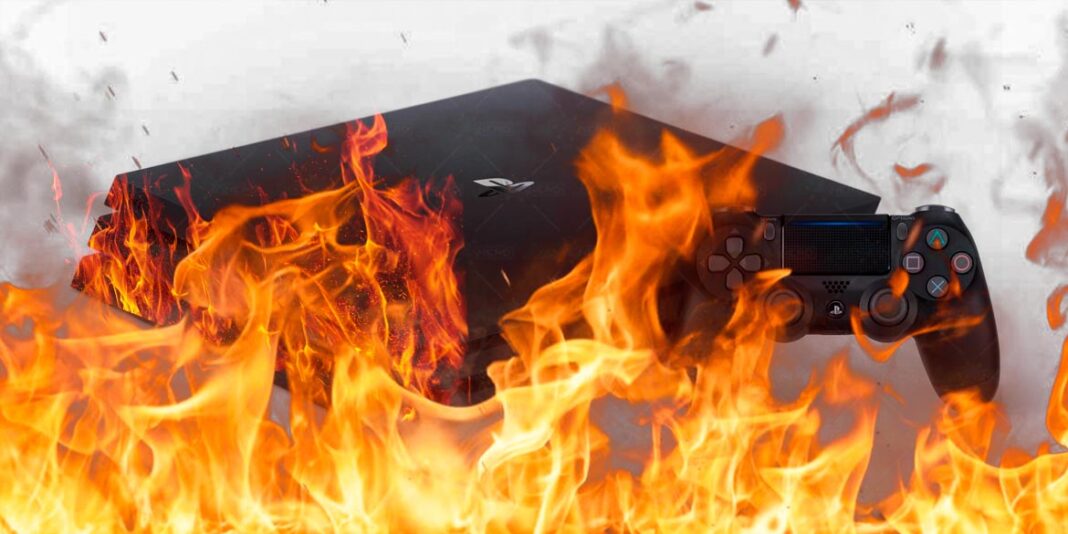 PlayStation 4 prende fuoco
