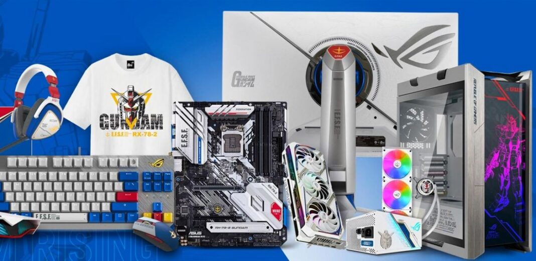 ASUS x gundam prodotti e accessori a tema