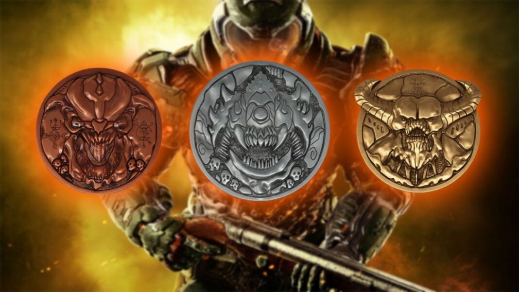 doom medaglioni metallo