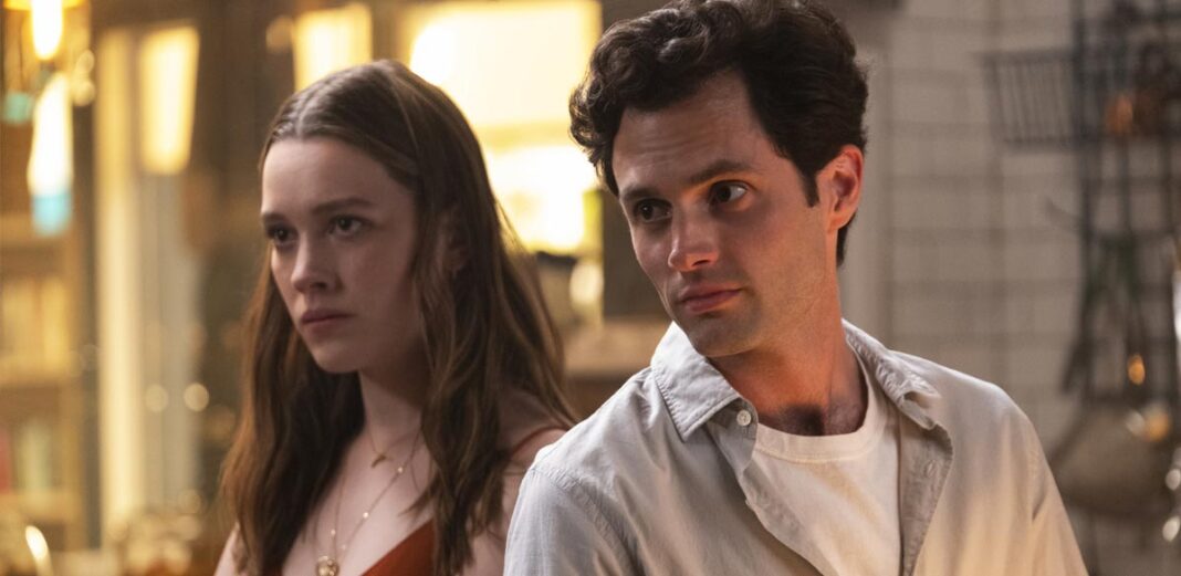 Penn Badgley Victoria Pedretti YOU 3