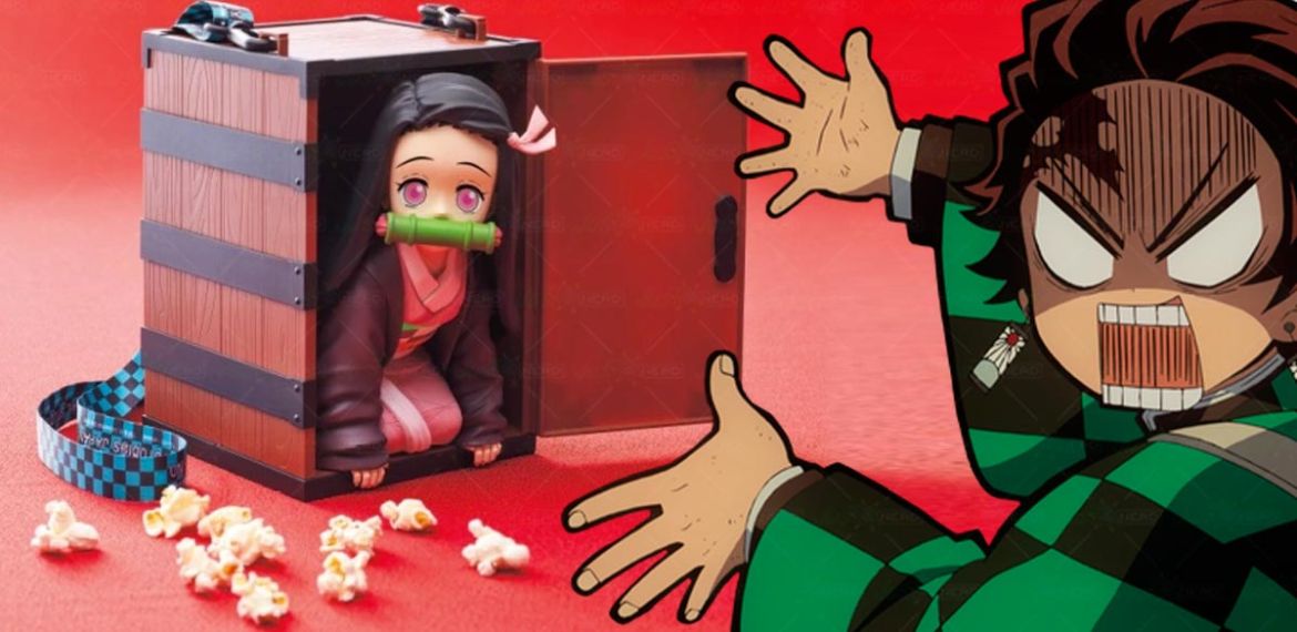 Demon Slayer 5 ore di fila per acquistare il secchiello di popcorn di