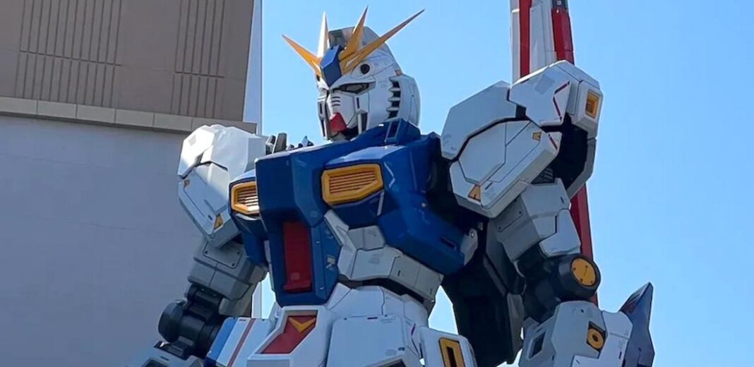 rx 93 nu gundam statua fukuoka