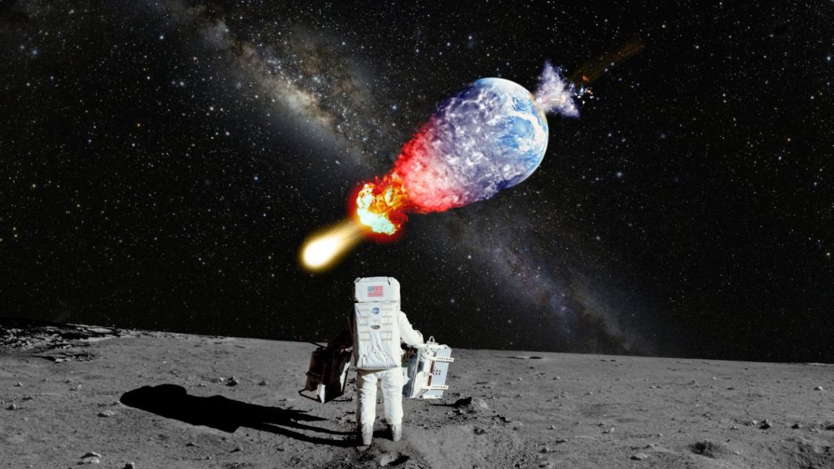 astronauta asteroide terra luna