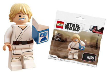 Lego Minifigure Star Wars Luke Latte Blu