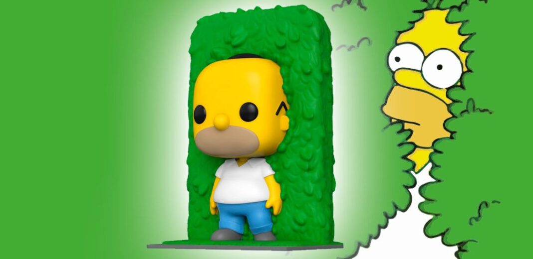funko pop homer simpson siepe