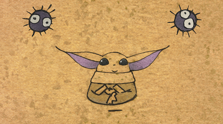 Star Wars Grogu Studio Ghibli