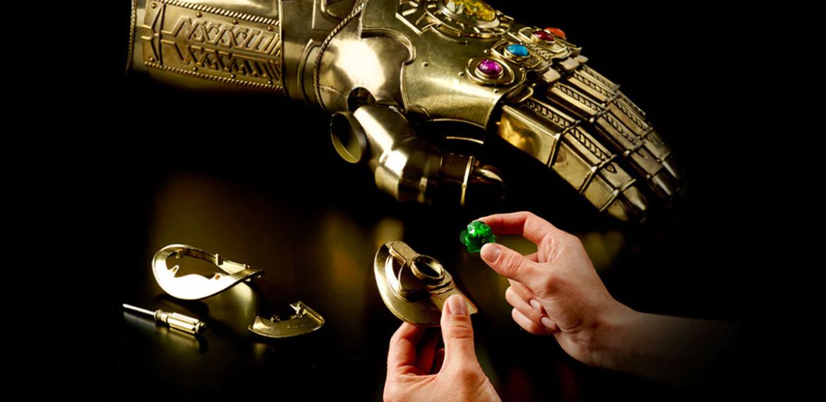Guanto Luce LED Di Thanos – Cosplay Avengers – Guanto Di Guerra Con Luci – Halloween