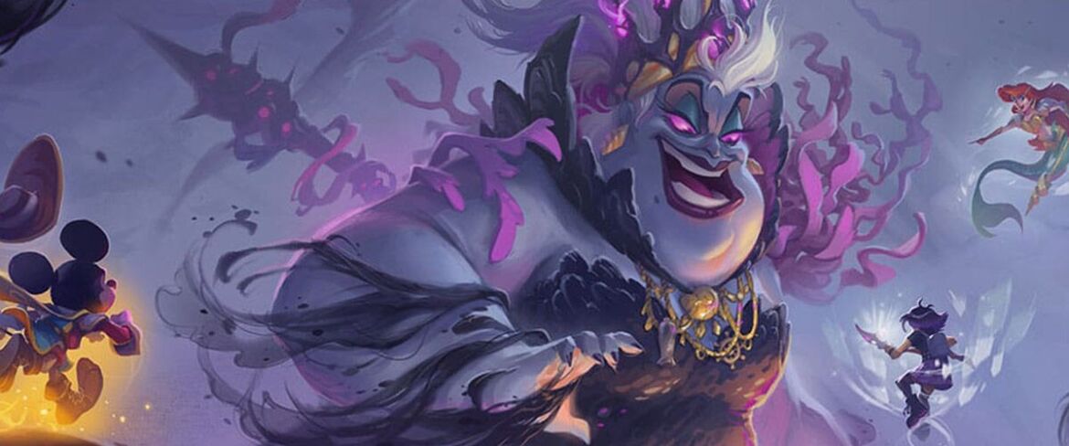 Tappetino da gioco compatibile Lorcana con 2 set di contatori danni
