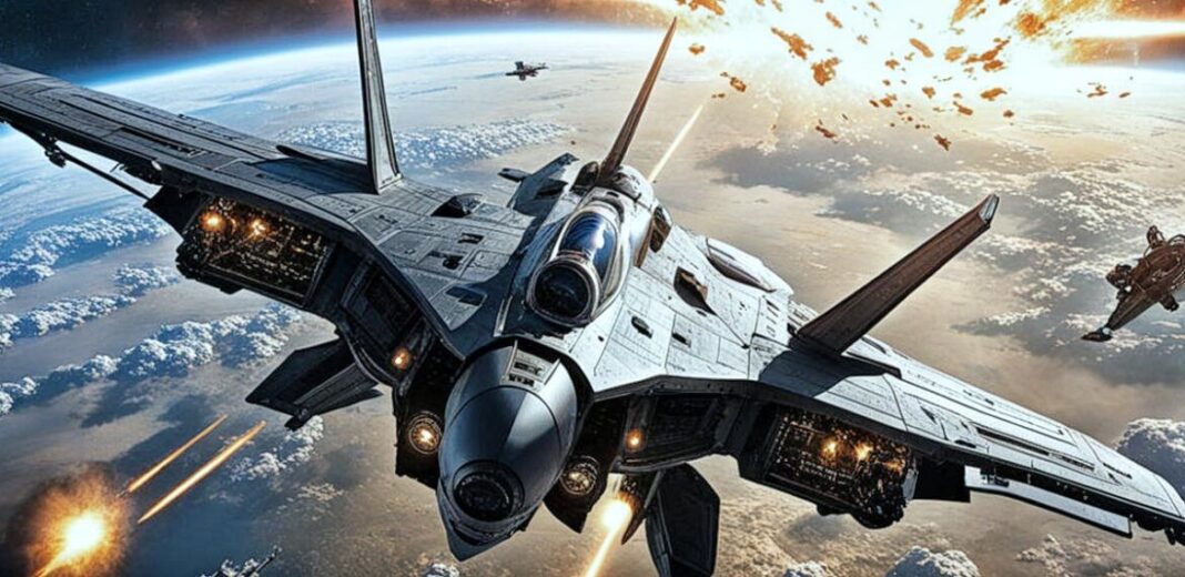 space aircraft duel dogfight