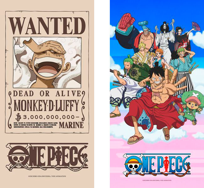 One Piece Maglietta Ufficiale Monkey D. Rufy Wanted – Nero